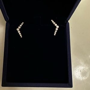 Zoe chicco 14k yellow gold ear threaders/climbers